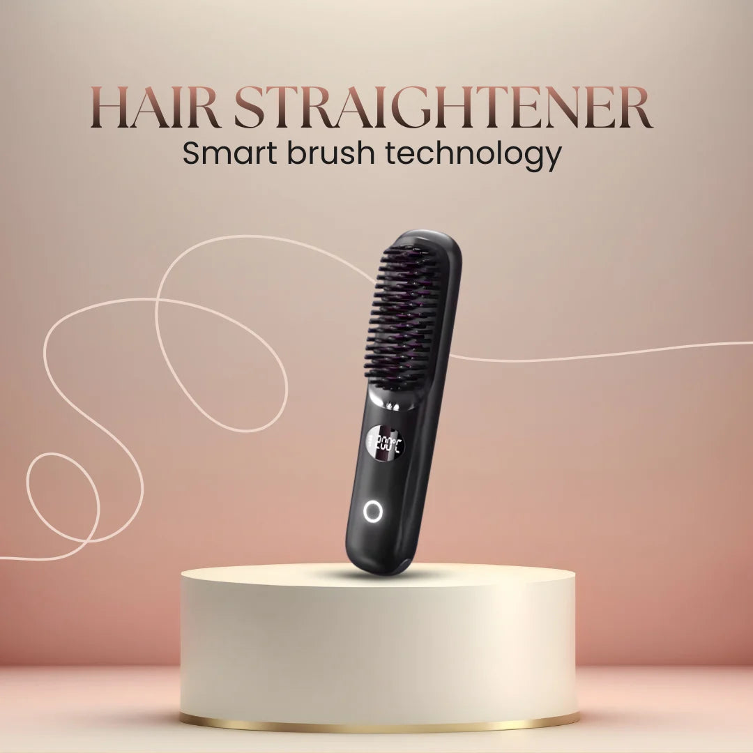 Smart Hair Straightener Brush